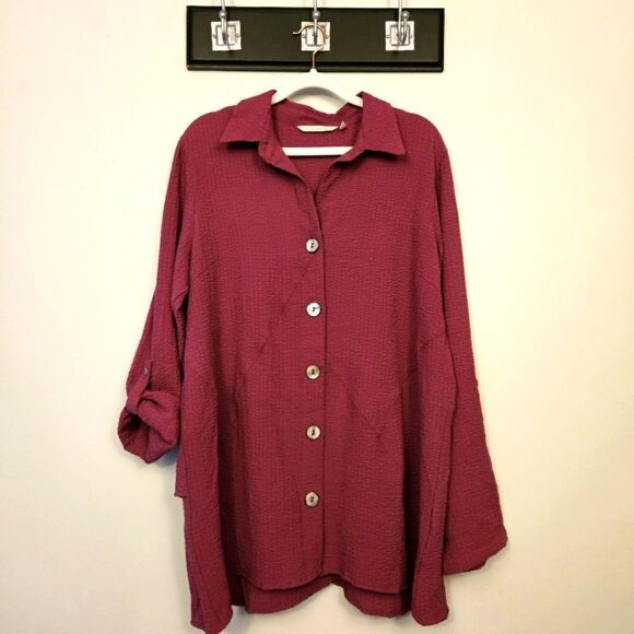 Soft Surroundings Waffle Texture Tunic - Picture 1 of 8